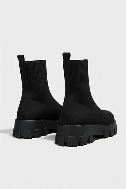 Bespoke Chunky Sole Pull On Ankle Boots For Women | Virella