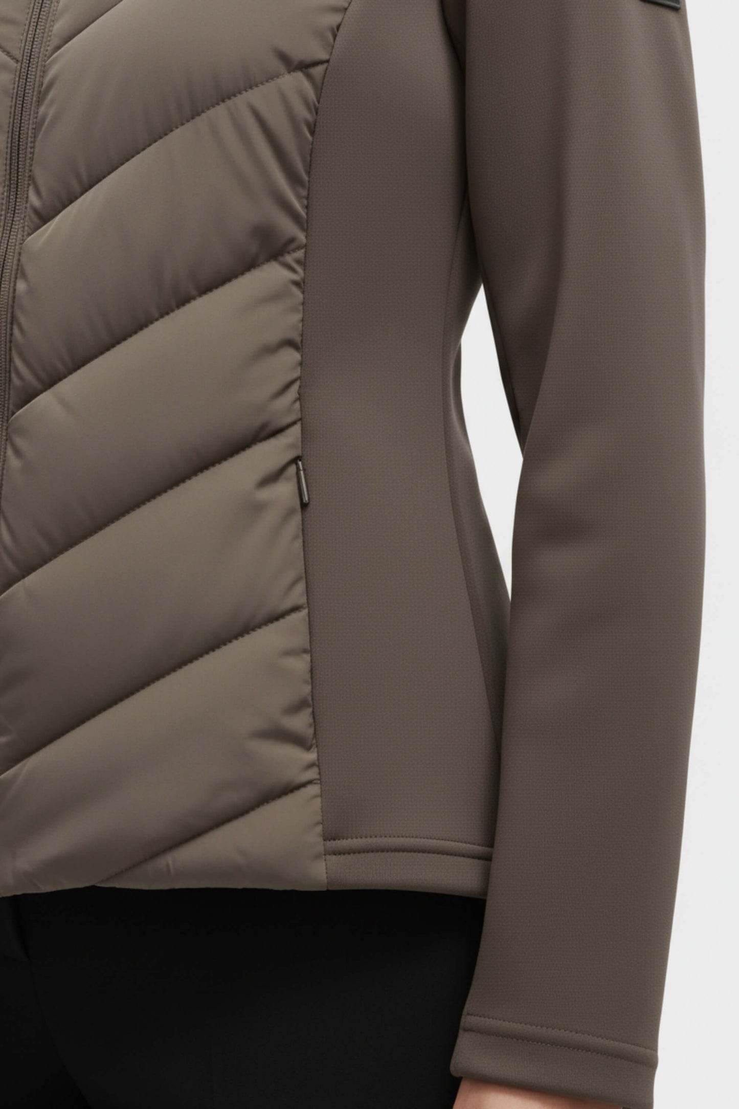 Artisan Hooded Chevron Quilted Puffer Jacket For Women | Selvara