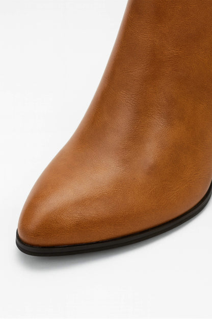 Comforting Ankle boots with chunky mid-heel for women | Caurelle