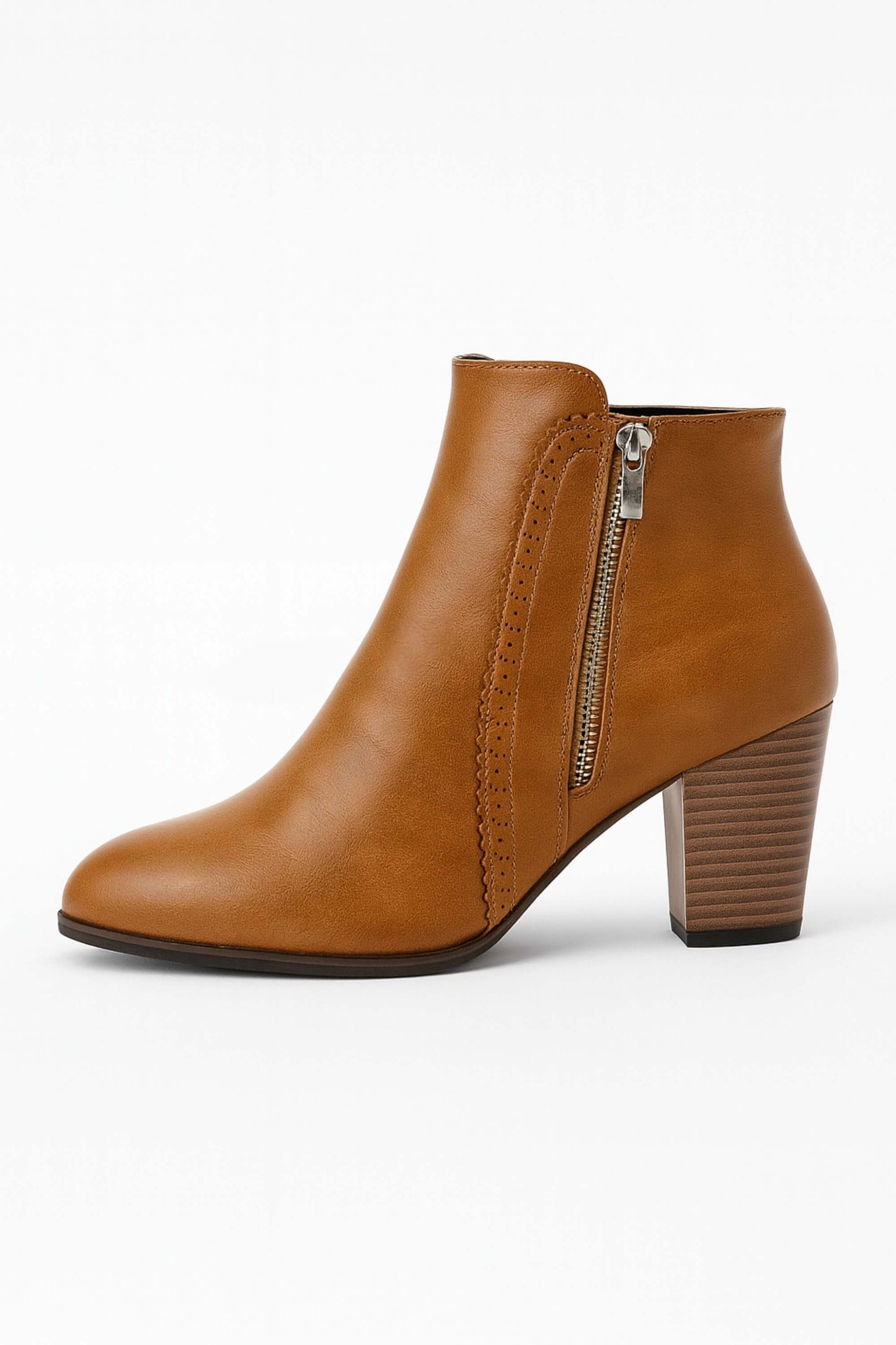 Comforting Ankle boots with chunky mid-heel for women | Caurelle