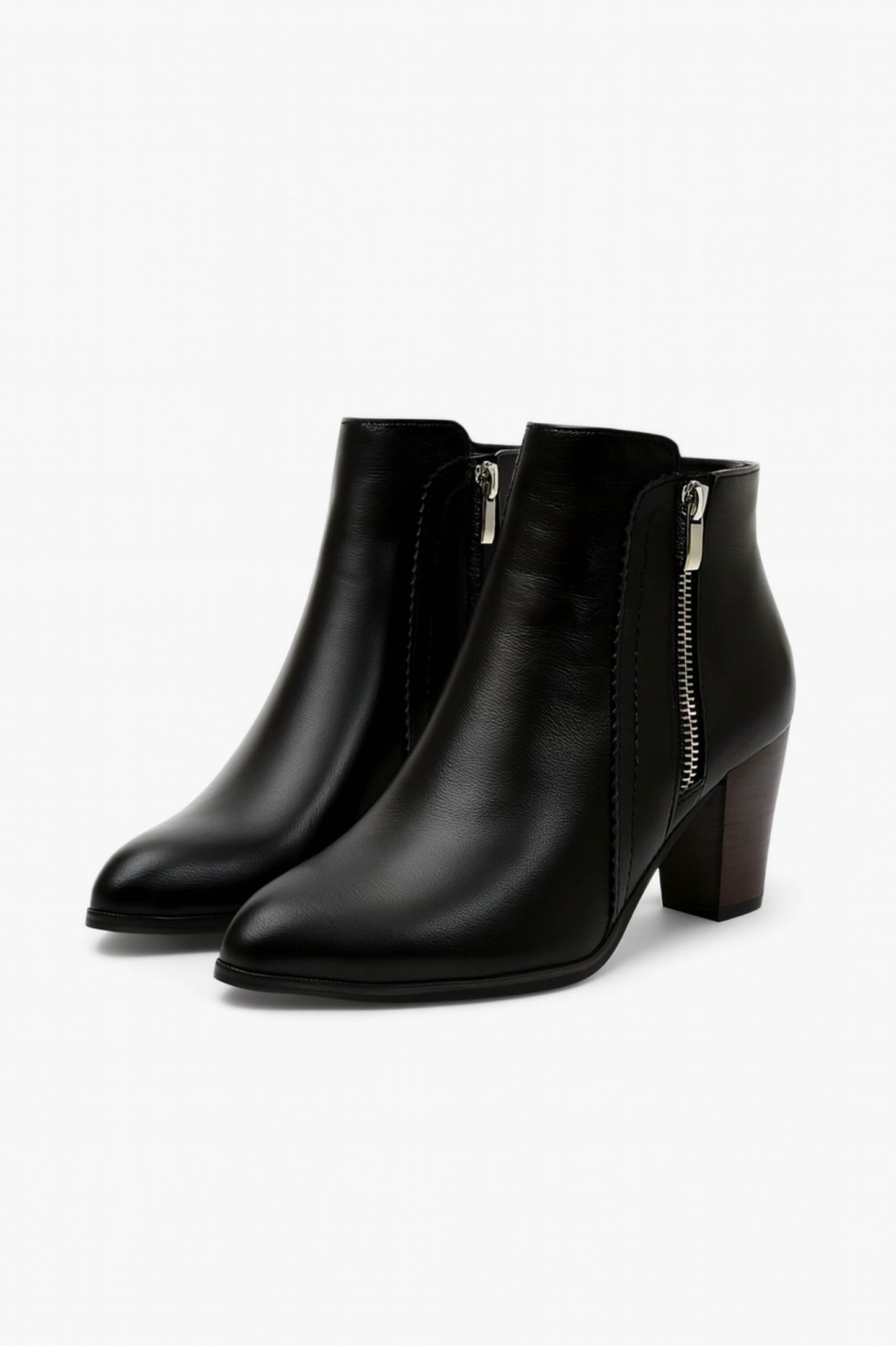 Comforting Ankle boots with chunky mid-heel for women | Caurelle