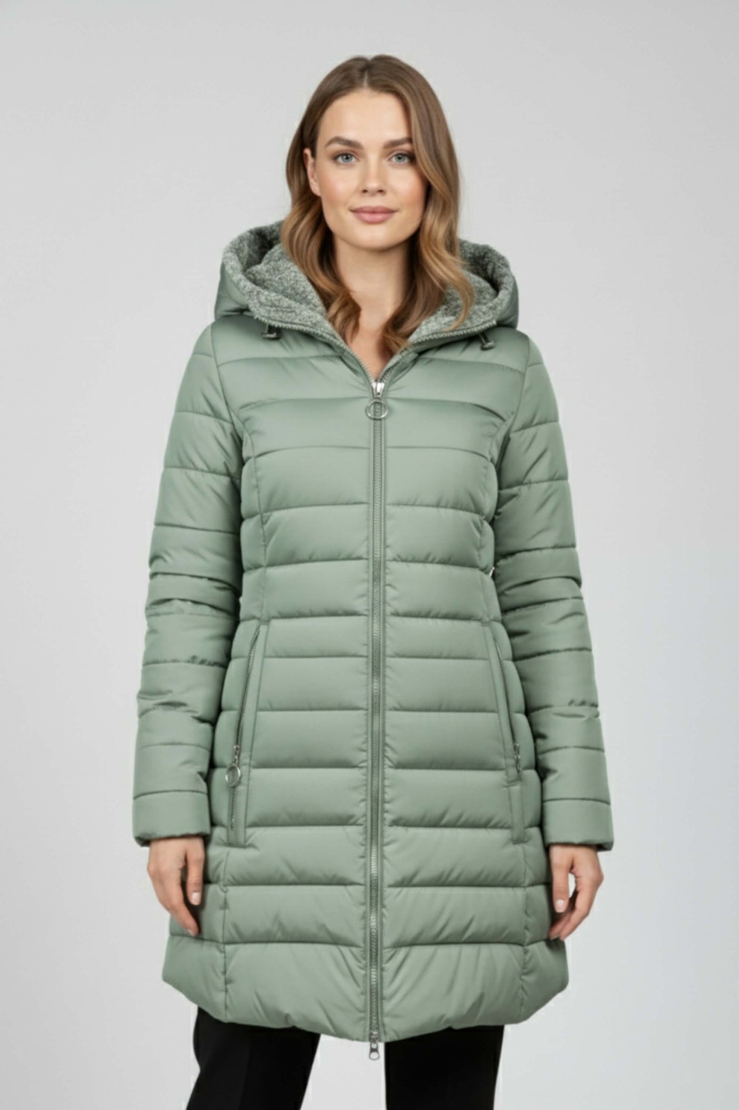 Crafted Long Hooded Quilted Puffer Coat For Women | Ravelle