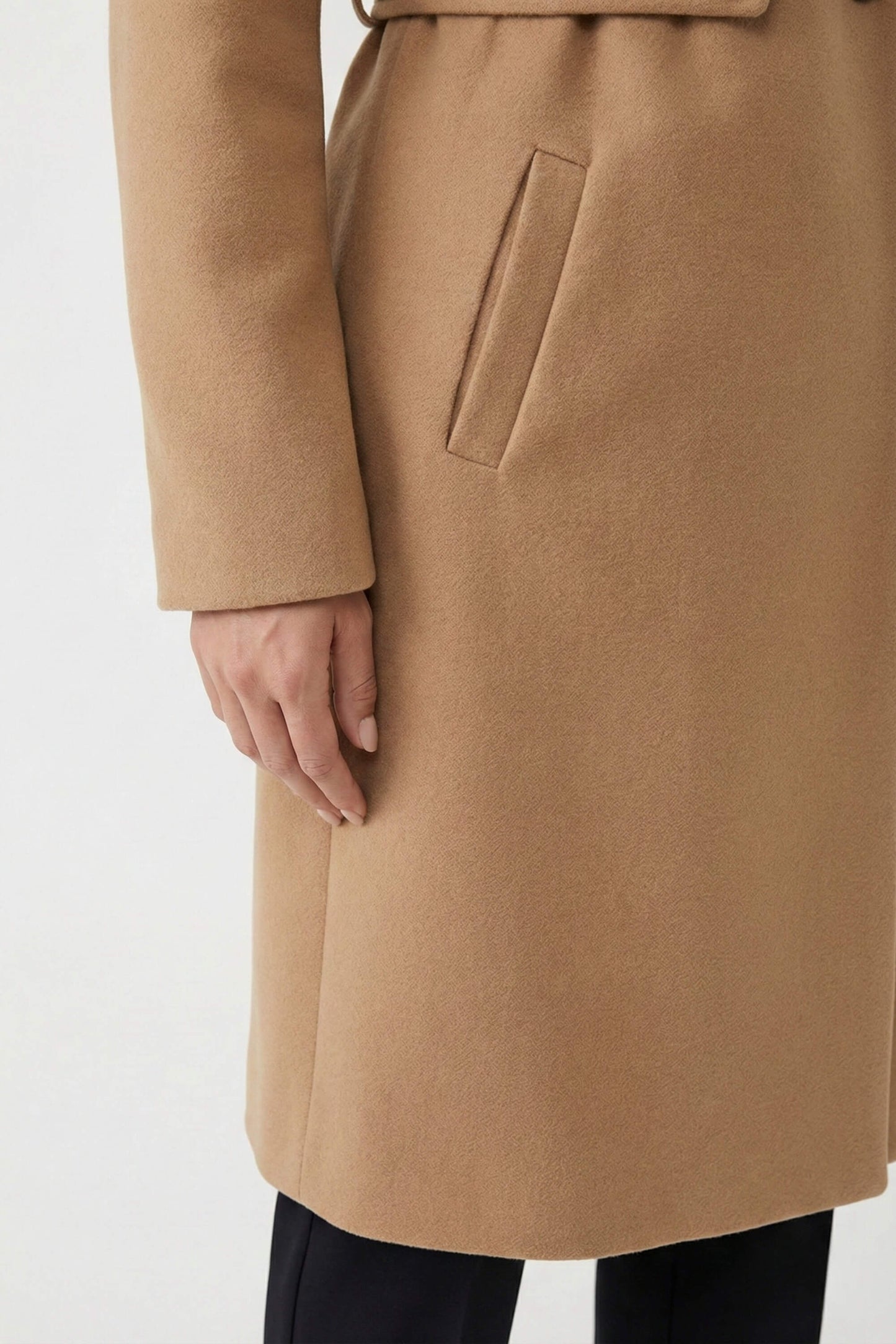 Curated Long Tailored Double Breasted Coat For Women | Arlena