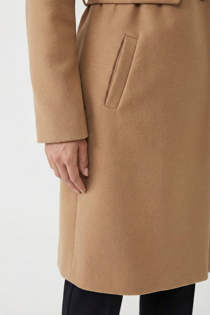 Curated Long Tailored Double Breasted Coat For Women | Arlena