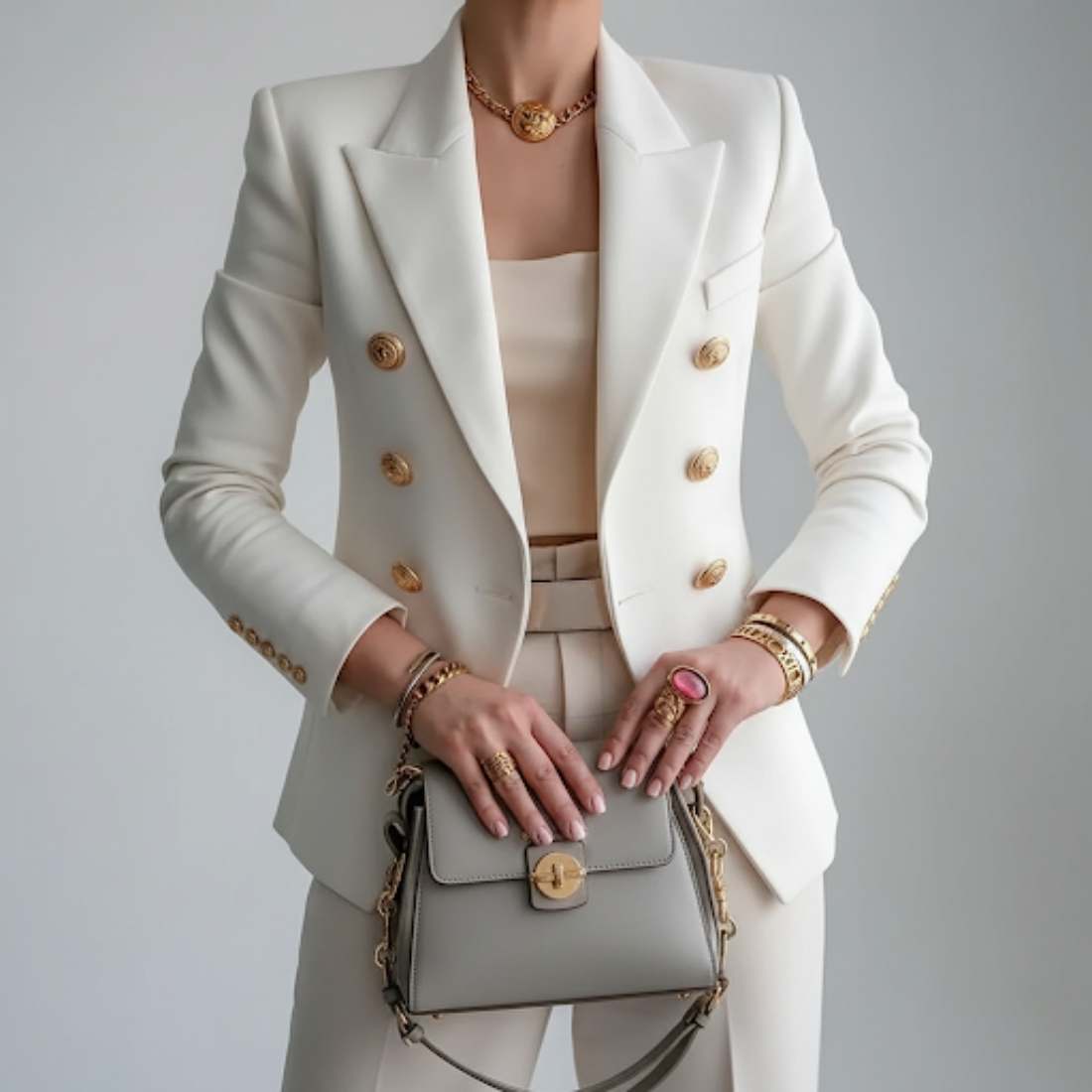 Satin Double-breasted tailored blazer for women | Zara