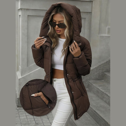 Stylish Oversized Hooded Puffer Jacket For Women | Celestine