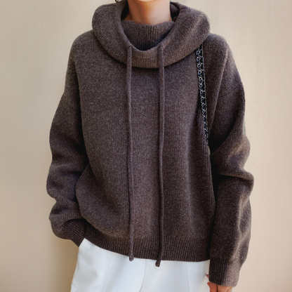 Cozy High Neck Relaxed Jumper For Women | Giselle