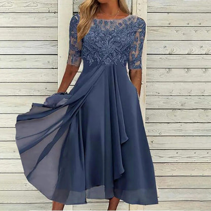Strong Lace Embroidered Elegant Dress For Women | Elizara