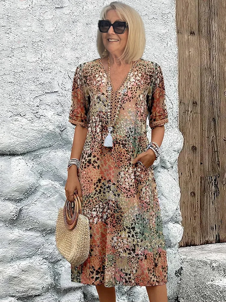 Adaptable Effortless midi dress for women | Jessica