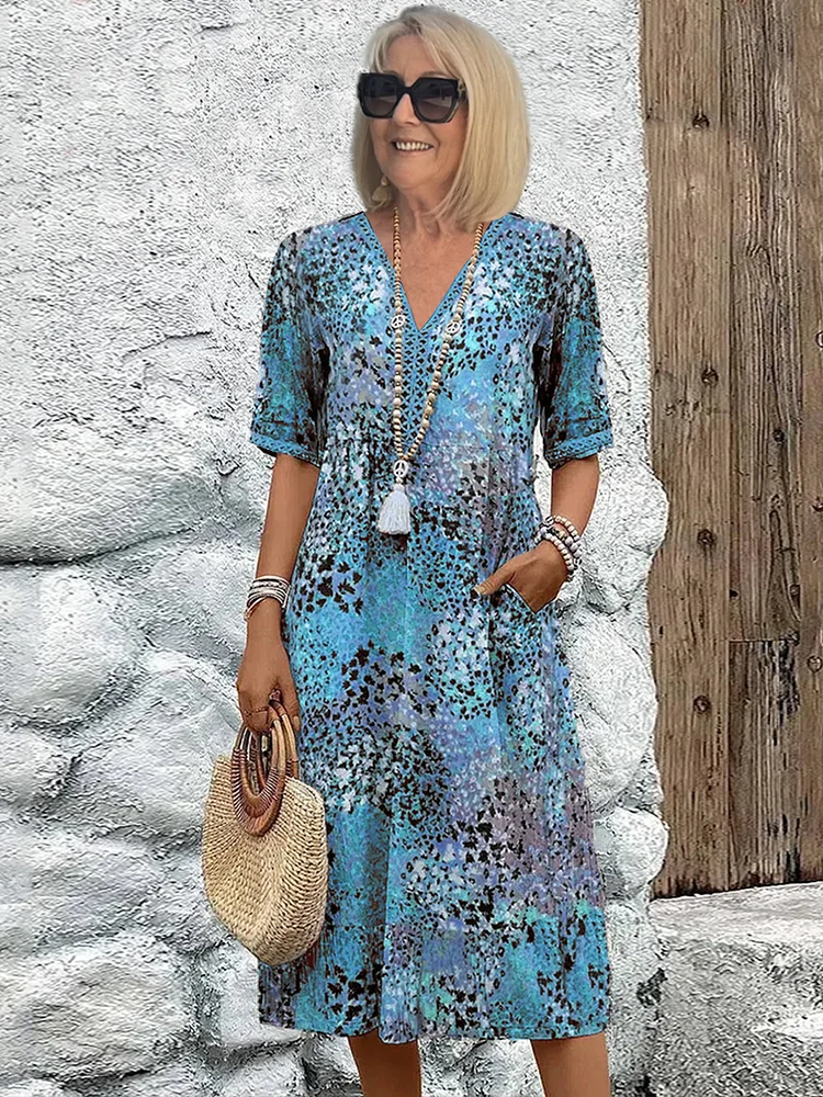 Adaptable Effortless midi dress for women | Jessica