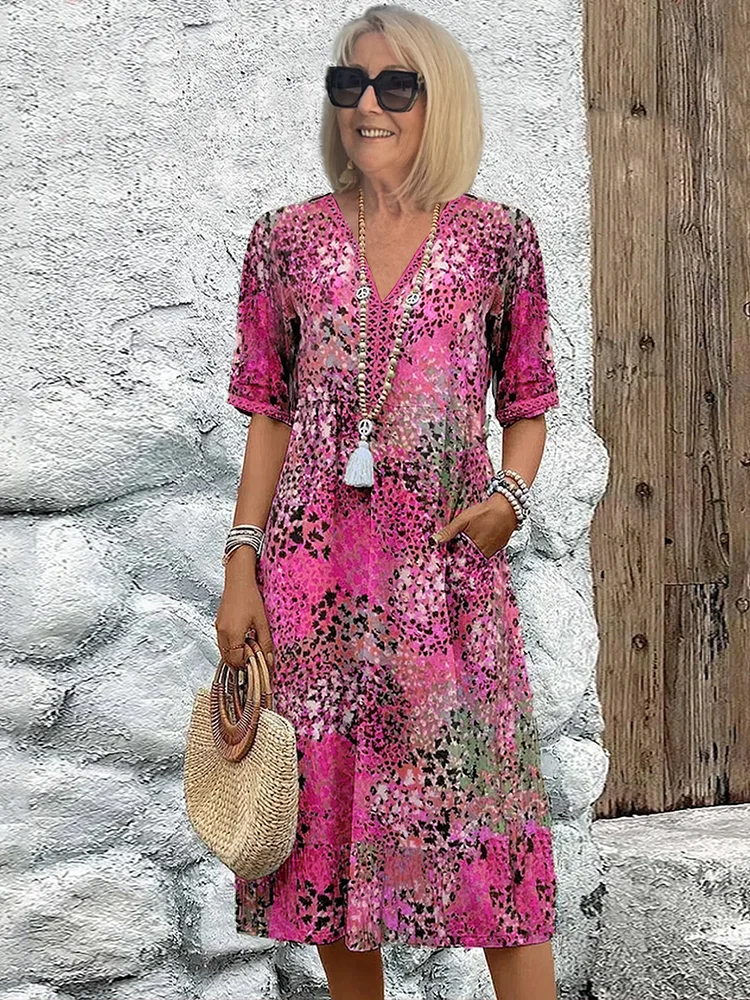 Adaptable Effortless midi dress for women | Jessica