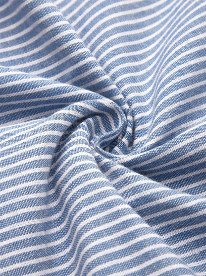 Traditional Striped midi dress for women | Brienne