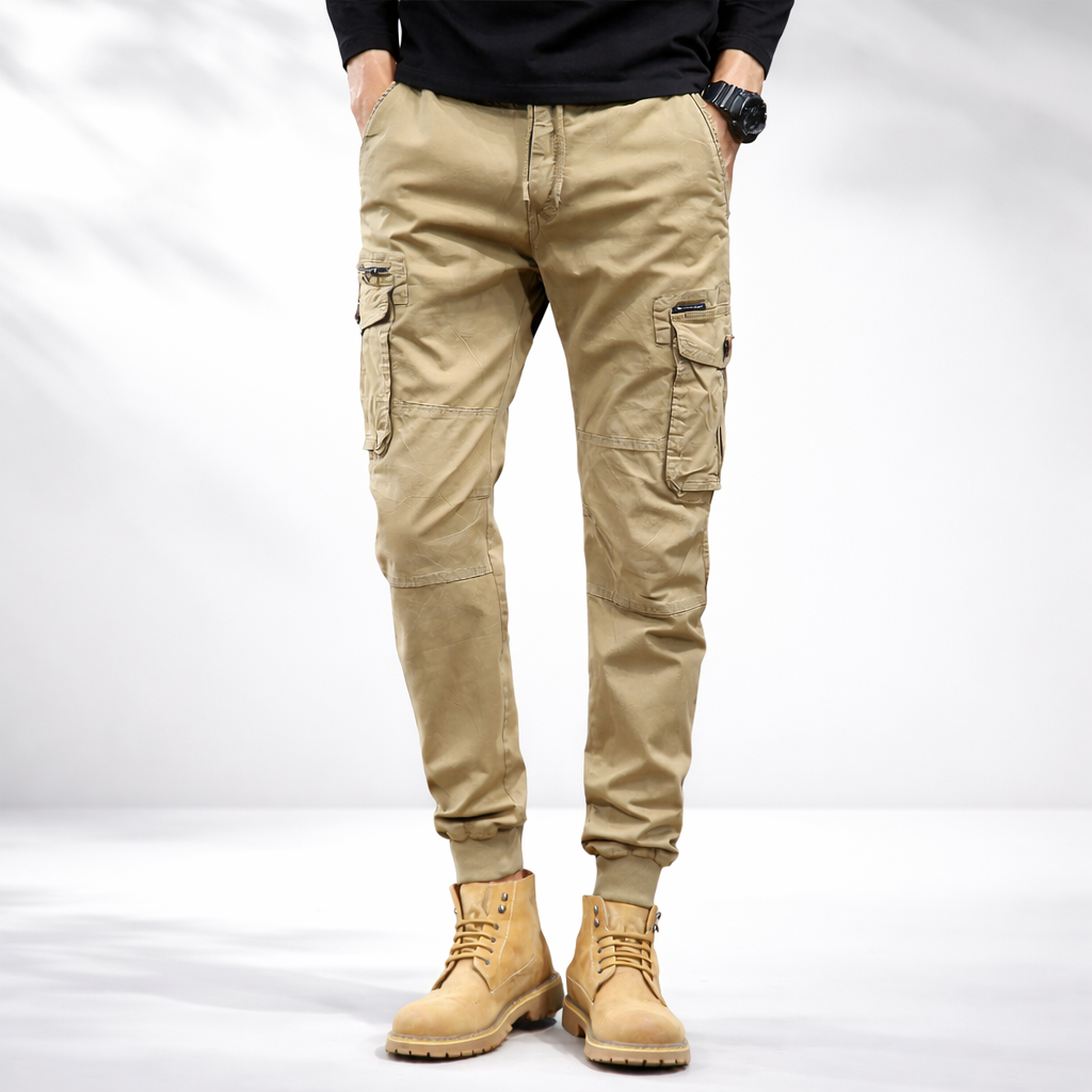 Granite Tapered Cargo Joggers For Men | Grayson