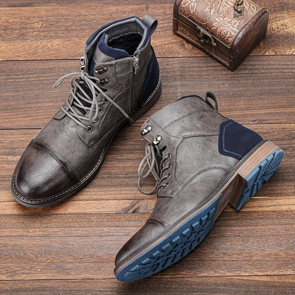 Spirited Heritage brogue boots with classic detailing for men | Maxwell
