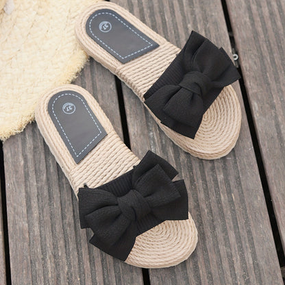 Effervescent Bow sandals with open-toe design for women | Revie