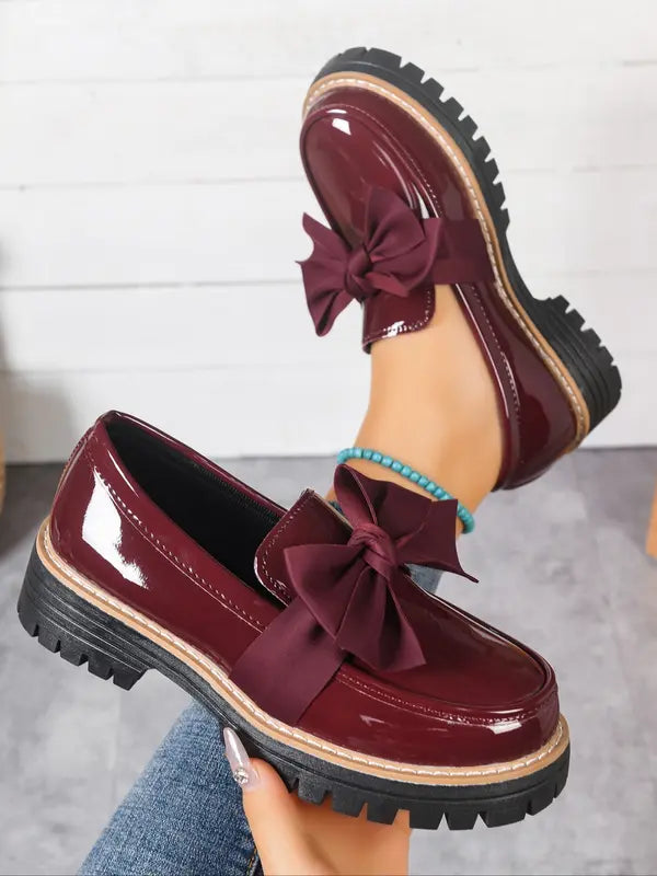 Murmured Artisan loafers with bow detail for women | Chelsea