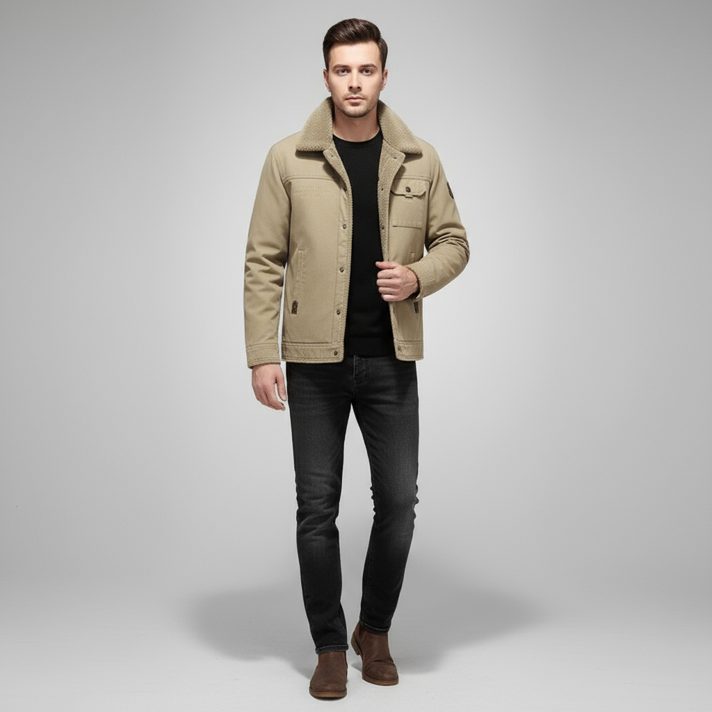 Jasmine Utility Button Front Jacket for Men | Harrison