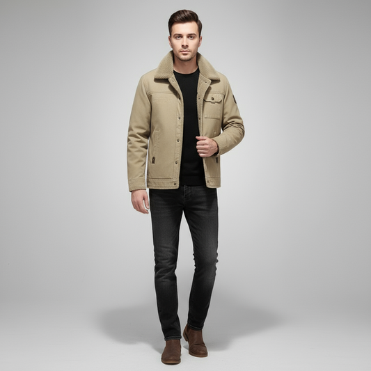 Jasmine Utility Button Front Jacket for Men | Harrison