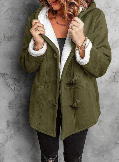 Parisian Hooded Toggle Long Coat For Women | Amanda