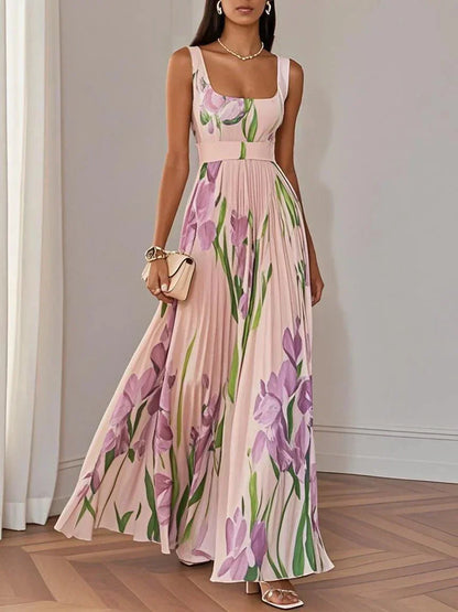 Flexible Floral Print Long Dress For Women | Charlene