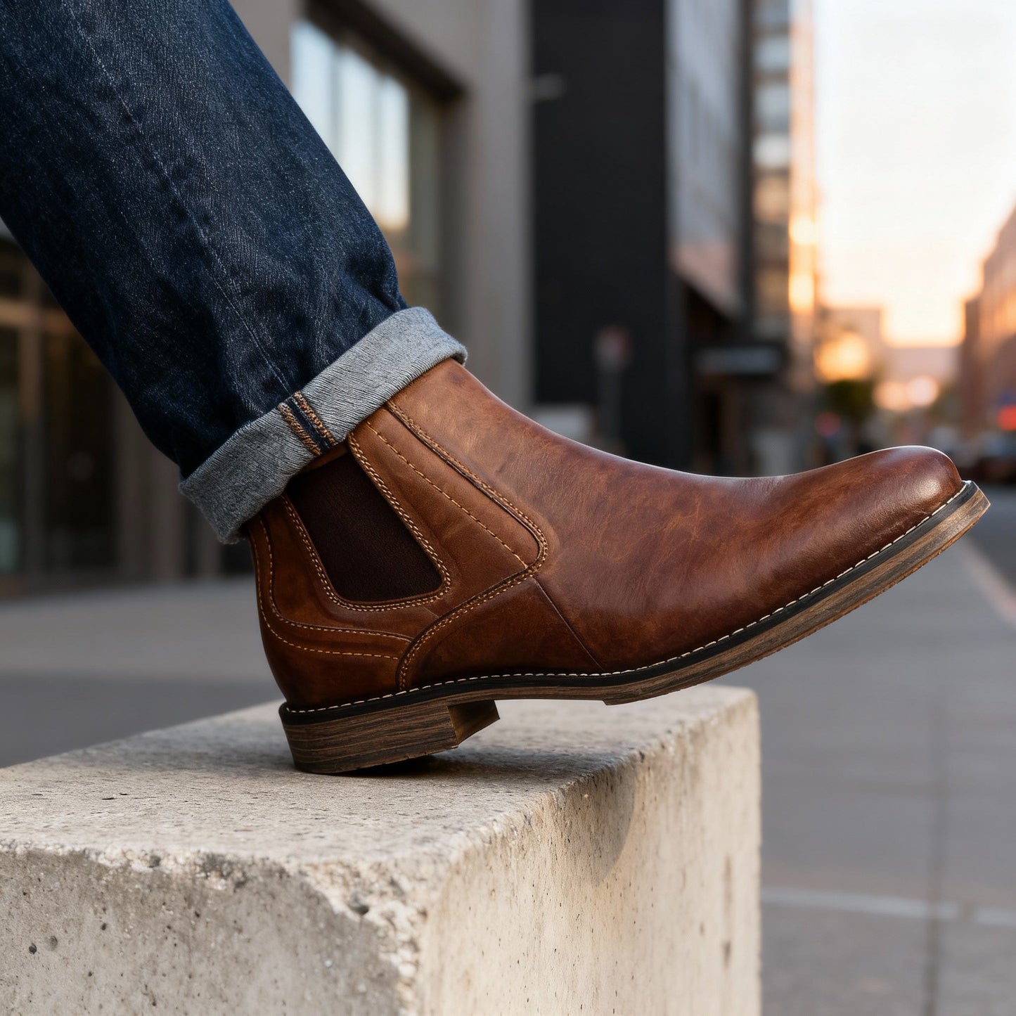 Peony Classic Chelsea Boots for Men | Aldric