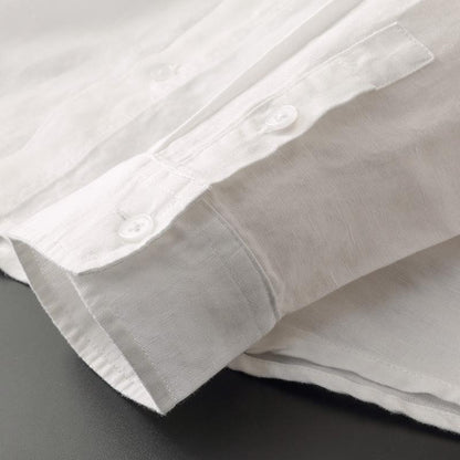 Observant Lightweight Button-Up Hooded Shirt For Men | Elion