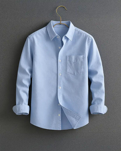 Indigo Classic Button Down Shirt for Men | Rafael