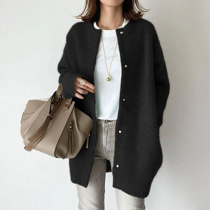 Soothing Elegant Button Front Jacket For Women | Mirela