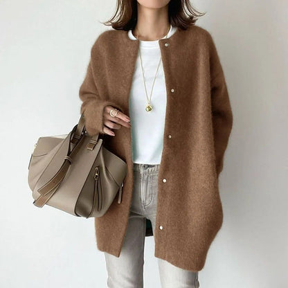 Soothing Elegant Button Front Jacket For Women | Mirela