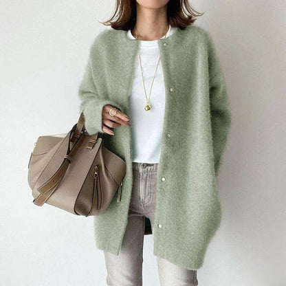 Soothing Elegant Button Front Jacket For Women | Mirela