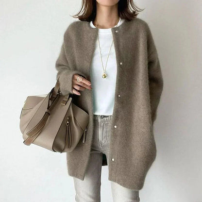 Soothing Elegant Button Front Jacket For Women | Mirela