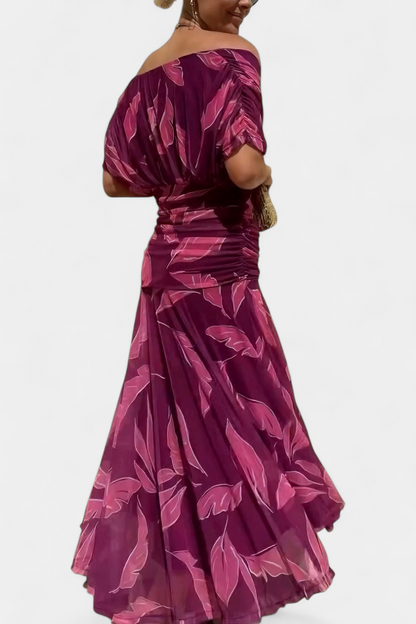 Earthy Elegant V Neck Maxi Dress For Women | Grace