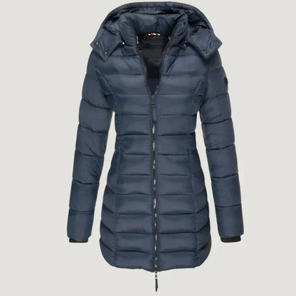 Progressive Long Hooded Jacket For Women | Brielle