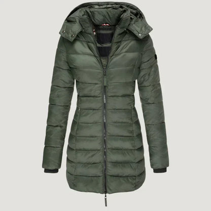 Progressive Long Hooded Jacket For Women | Brielle