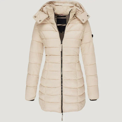Progressive Long Hooded Jacket For Women | Brielle