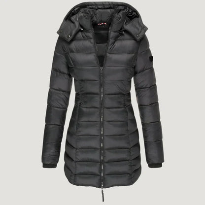 Progressive Long Hooded Jacket For Women | Brielle