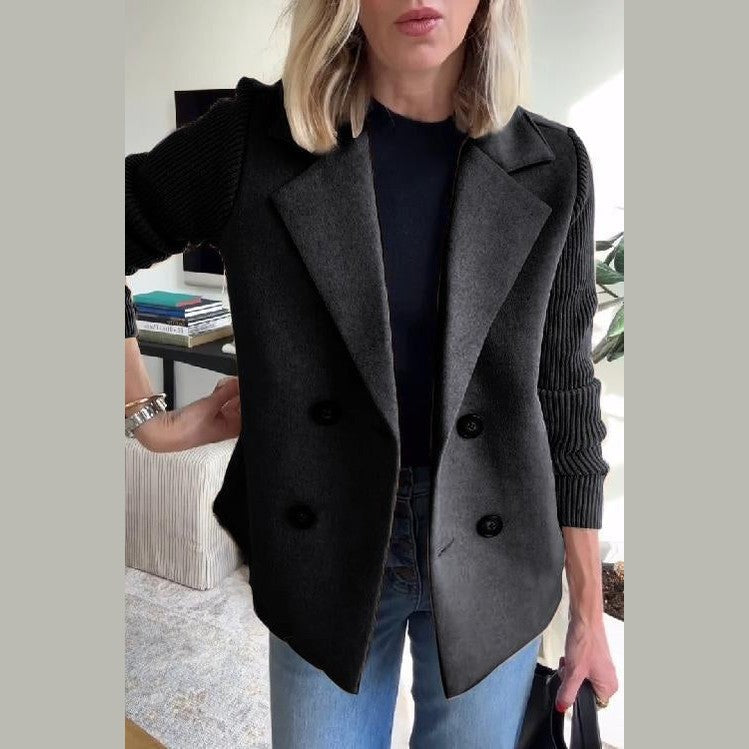 Sleek Casual Double Breasted Blazer For Women | Alessandra