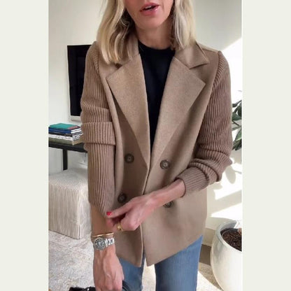 Sleek Casual Double Breasted Blazer For Women | Alessandra