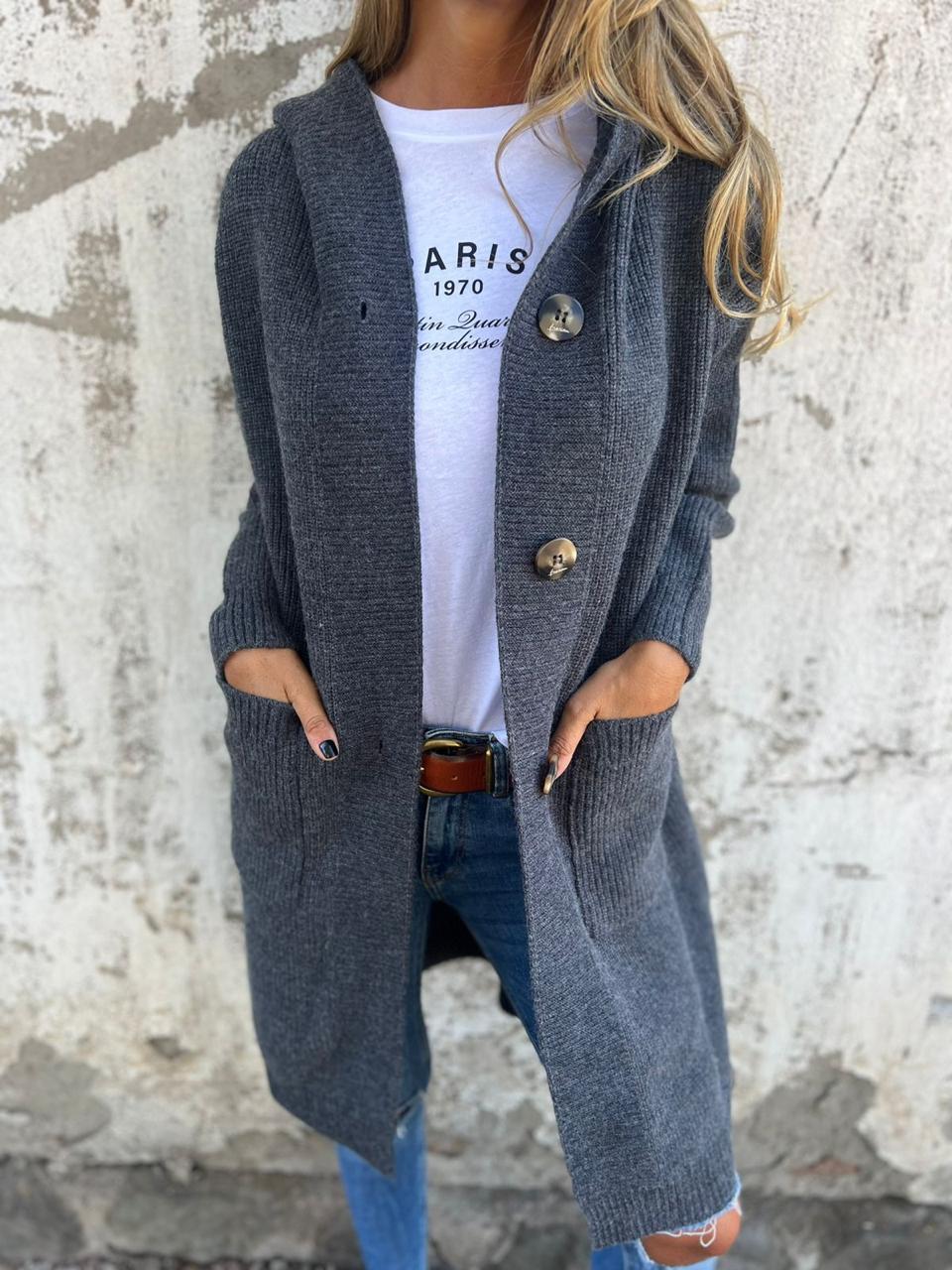 Discreet Chic Long Cardigan For Women | Mirevina