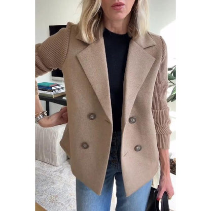 Sleek Casual Double Breasted Blazer For Women | Alessandra