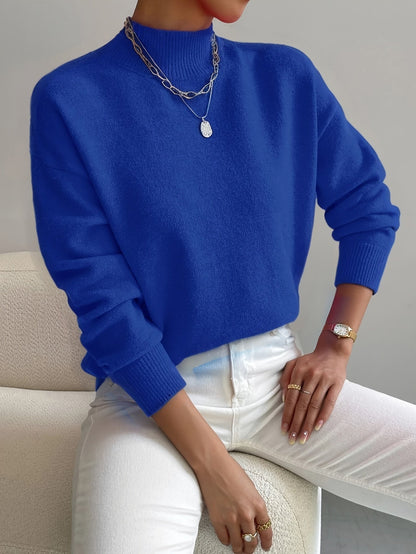 Calming Classic Roll Neck Sweater For Women | Elaine