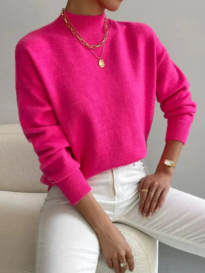 Calming Classic Roll Neck Sweater For Women | Elaine