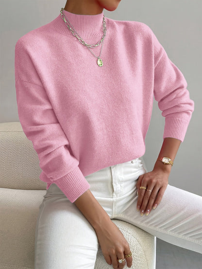 Calming Classic Roll Neck Sweater For Women | Elaine