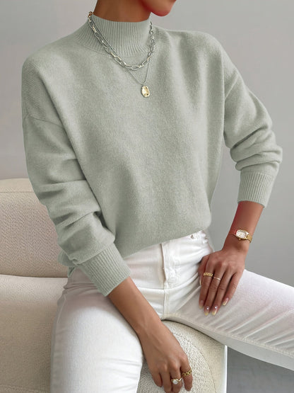 Calming Classic Roll Neck Sweater For Women | Elaine