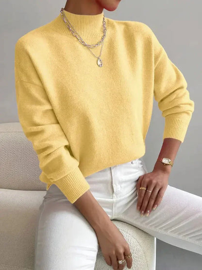 Calming Classic Roll Neck Sweater For Women | Elaine