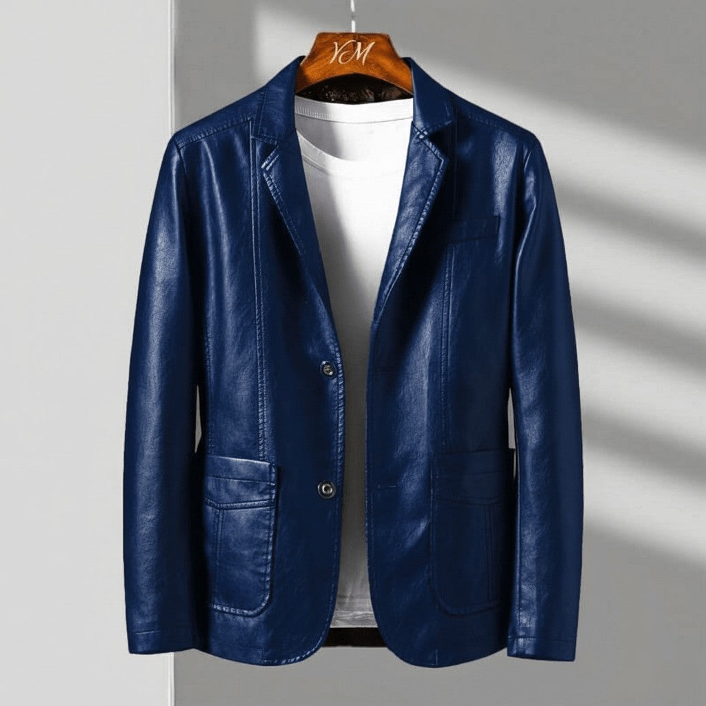 Flannel Tailored Two Button Blazer For Men | Lorenzo
