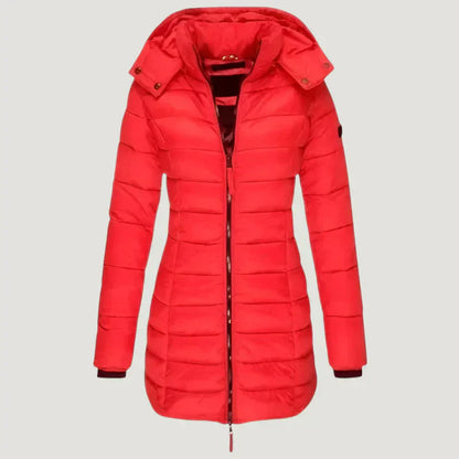 Progressive Long Hooded Jacket For Women | Brielle