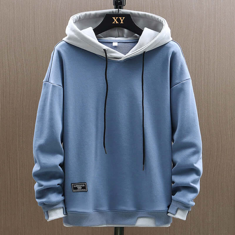 Energizing Two Tone Pullover Hoodie For Men | Kieran