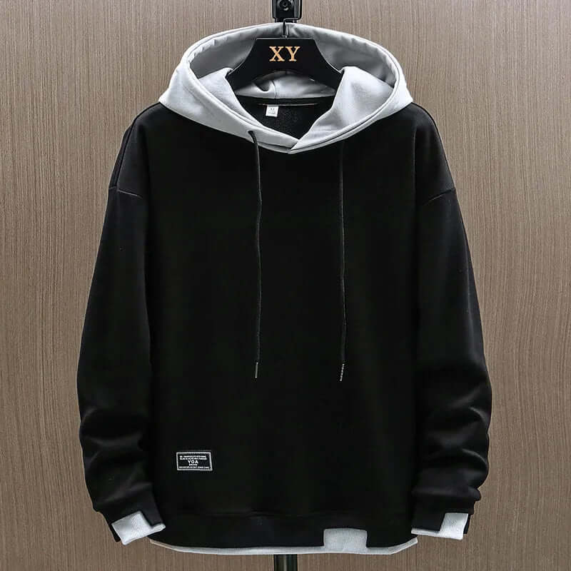 Energizing Two Tone Pullover Hoodie For Men | Kieran