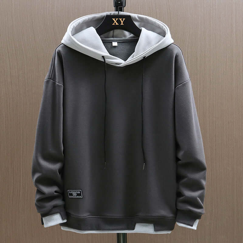 Energizing Two Tone Pullover Hoodie For Men | Kieran